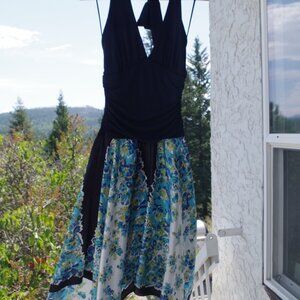 Beautiful Wishes Floral Dress With Halter Top